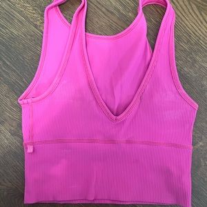 Lululemon pink tank top